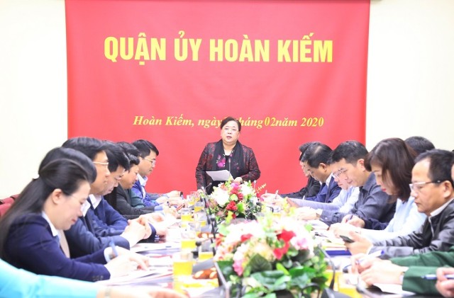 Chủ tịch HĐND TP: Kiểm tra công tác chuẩn bị tổ chức Đại hội Đảng các cấp tại quận Hoàn Kiếm